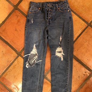 Highwaisted Button-fly Jeans